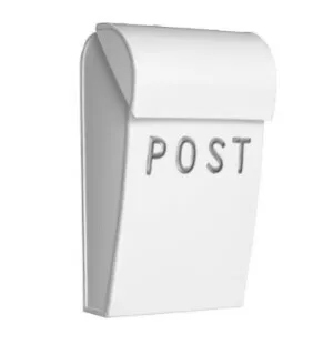 Postilaatikko mini valkoinen kuva