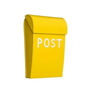 Postilaatikko Mini keltainen kuva
