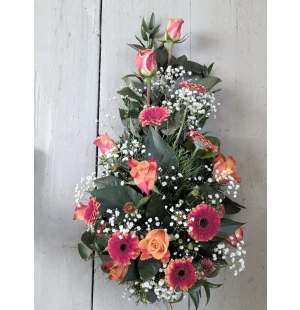 Orange begravningsdekoration image