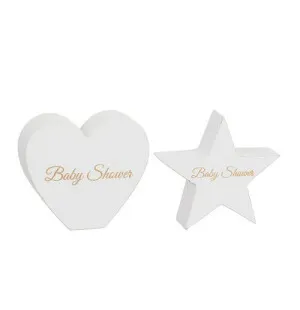 Hjärta/stjärna "Babyshower" image