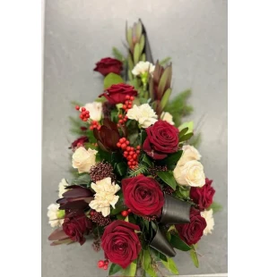 Sorgdekoration i varma färger image