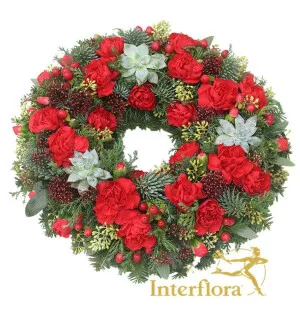 Jouluinen pöytäkranssi kuva