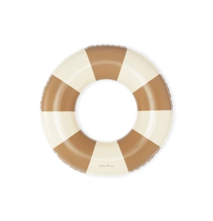 Badring randig beige/karamell image