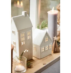 Keraaminen talolyhty valkoinen pieni kuva