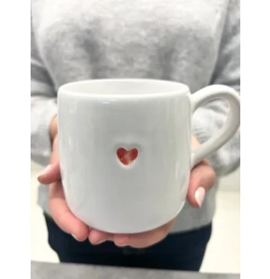 Mugg med rött hjärta image