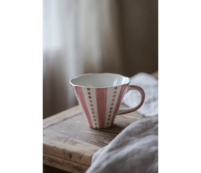 FEELGOOD PINK RIBBON MUGG MAJAS COTTAGE EXTRA image