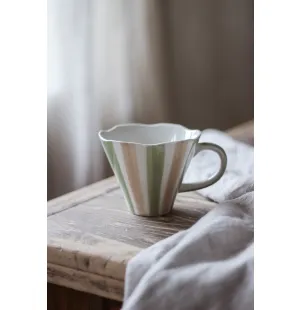 Majas Mugg Stripes / Green Taupe image