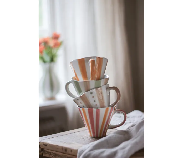 FEELGOOD MUGG DOTS STRIPES INSPO image