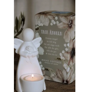 Majas Tack Ängel för värmeljus inkl Gåvobox image