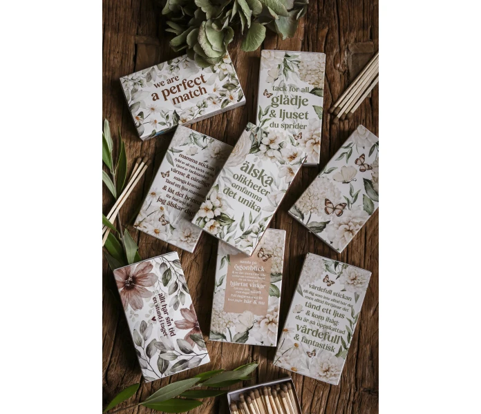 tandsticksask samling majas cottage kuva