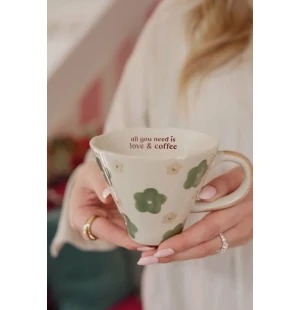 Kahvimuki tekstillä kuva