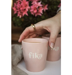Mugg Fika rosa kuva
