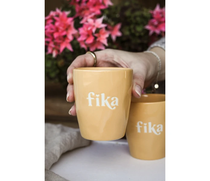 fika mugg ockra inspiration majas cottage kuva