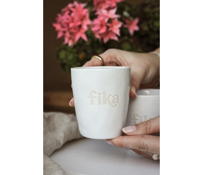 fika mugg vit inspiration majas cottage kuva