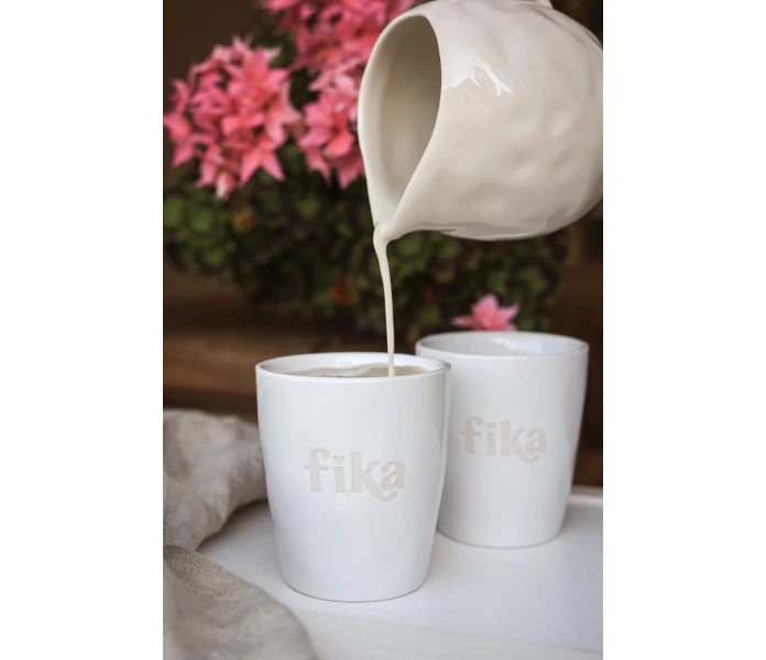 fika mugg vit inspo majas cottage kuva