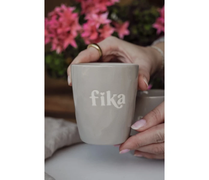 fika mugg gra inspiration majas cottage kuva