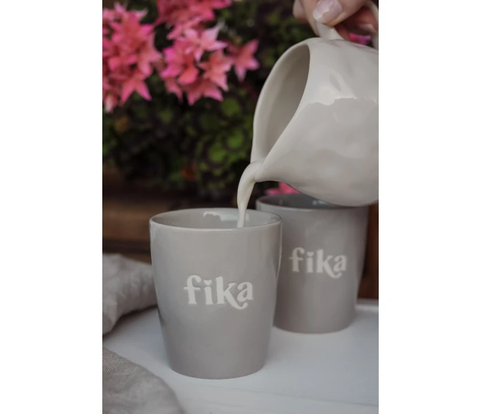 fika mugg gra inspo majas cottage kuva