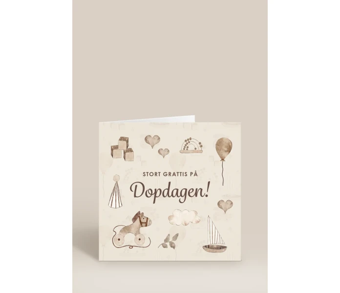 kk350 gratulationskort dopkort kuva