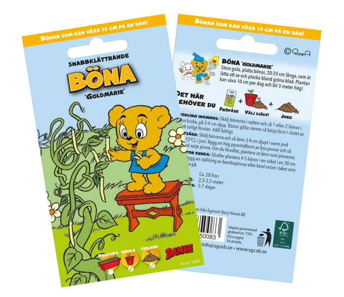 Fram bak bamse Bona Gold Marie kuva