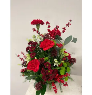 Punainen jouluasetelma kuva